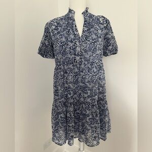 Sam & Jess Flora Flare Dress Blue Sz PS * J12